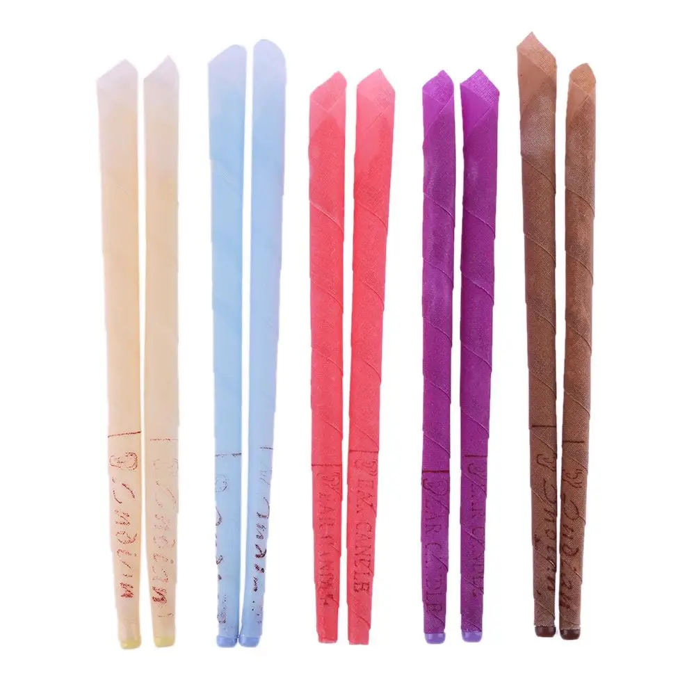 

10 шт. Coning Beewax натуральный ухо свечи ушные свечи терапия прямой Стиль уход за ухом термо-Ушная терапия для подтяжки лица инструмент