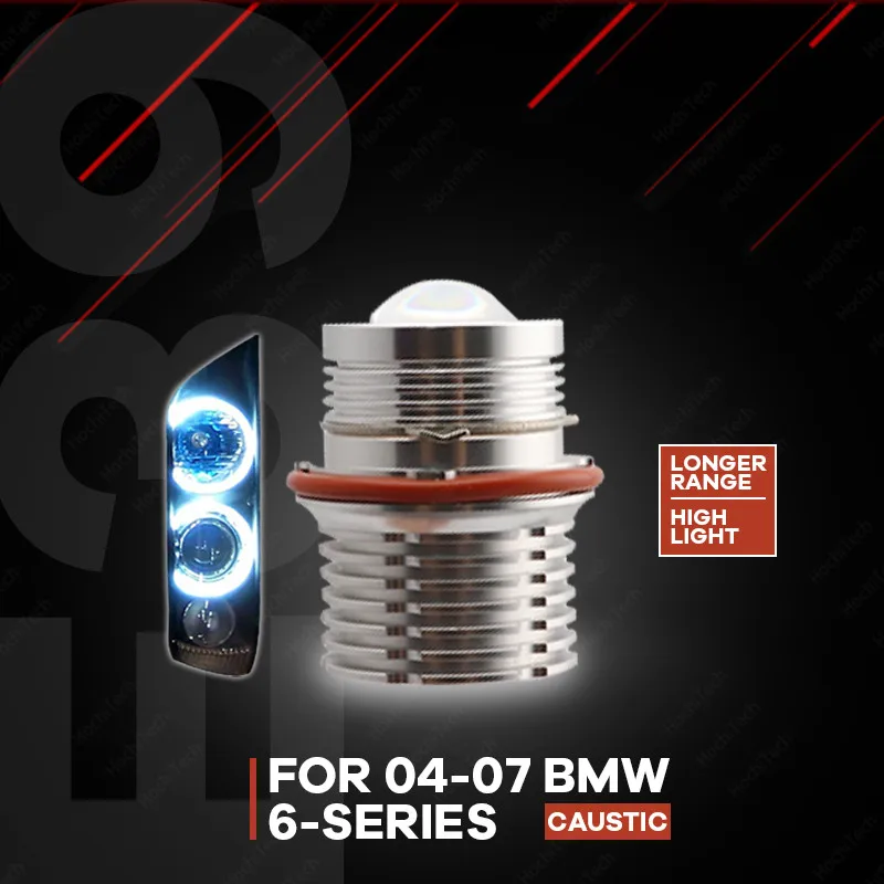 

No Error High Power 3-year Warranty IP65 12 LED White LED Angel Eyes Light For 2004 2005 2006 2007 BMW 6-series Super Bright