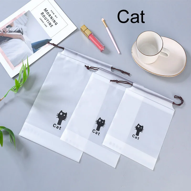 Cat Коричневый медведь прозрачный косметический пакет дорожный кейс для косметики для женщин на молнии Make Up банный Органайзер сумка для хранения туалетные принадлежности, мытье Beaut Kit - Цвет: Cat