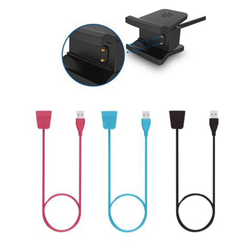 Для Fitbit Alta HR Смарт часы браслет Smartband 55 см usb кабель для зарядки шнур док зарядное