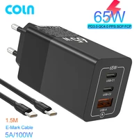 pd65w gan charger usb type c wall quick power chargers pd33w pd65w or macbook laptop adapter iphone13 samsung s20 s21 s22 note