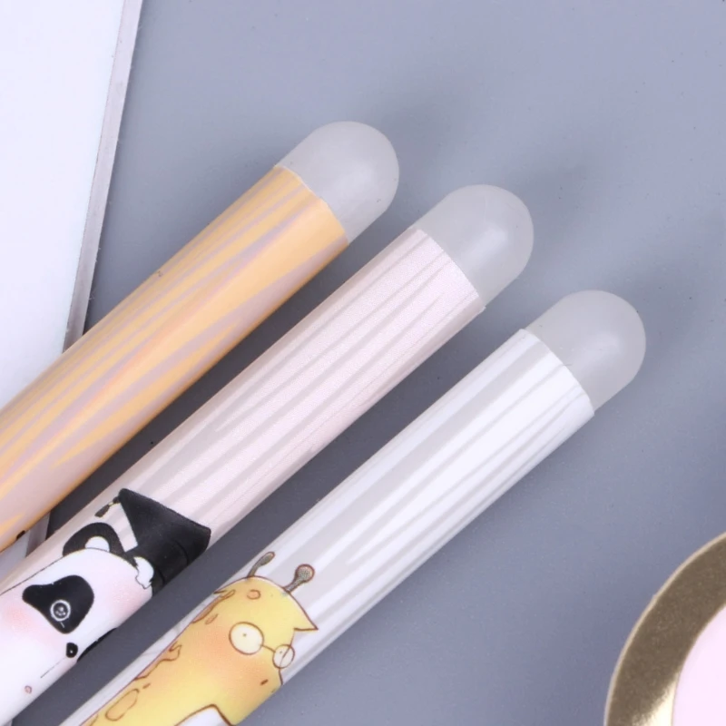 Креативный силиконовый фрикционный ластик с двумя головками для мультяшных