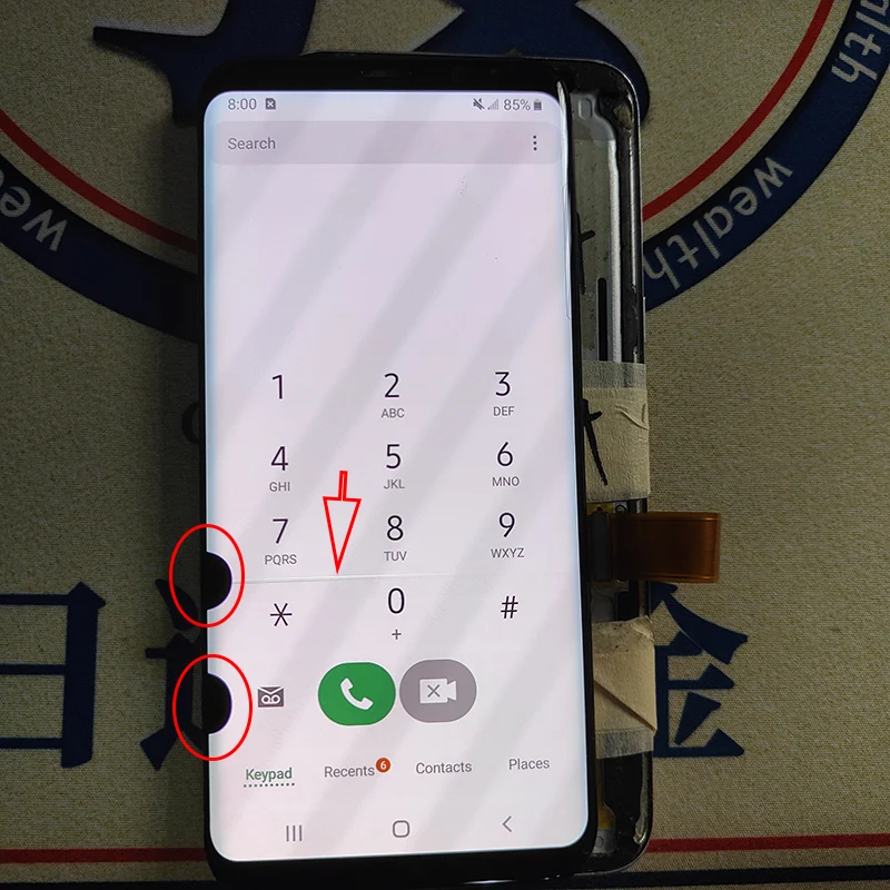 Original Display For Samsung Galaxy S8 Plus LCD Super AMOLED G950F G955F Defect With Line Burn Dots | Мобильные телефоны и