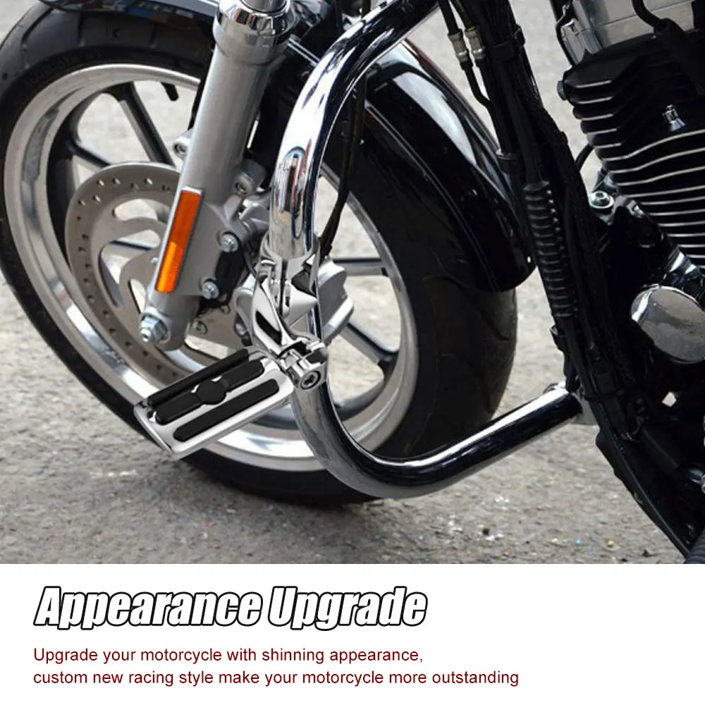 Мотоцикл шоссе подножки 1 25 &quotкороткий угловой Регулируемый хром для Yamaha Honda Suzuki |