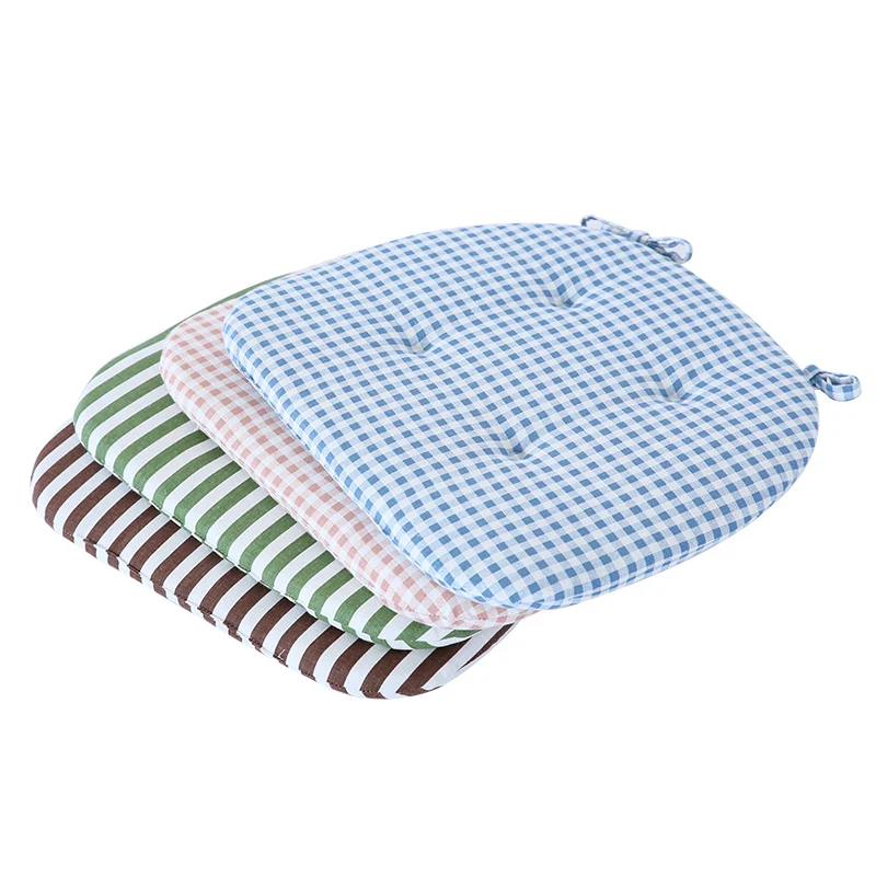 

1pc Seat Cushion For Kitchen Chair Cotton blending Seat Pad Chair Cushion Trapezoid Shape