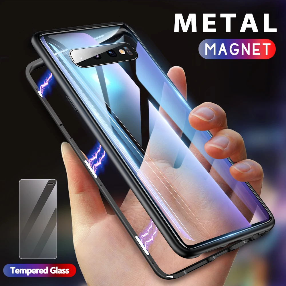 Металлический магнитный чехол GETIHU для samsung Galaxy S10 Edge S9 S8 Plus Note 9 8 S7 мобильного