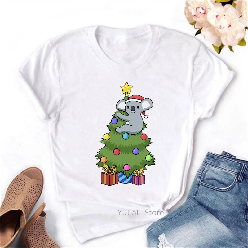 Забавные футболки для женщин жевательная резинка с изображением коалы футболка