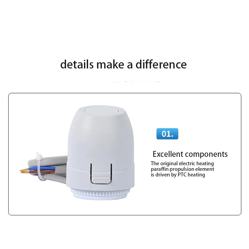 

Floor Heating Valve NC AC 230V Electric Thermal Actuator Manifold for Underfloor Heating Thermostat