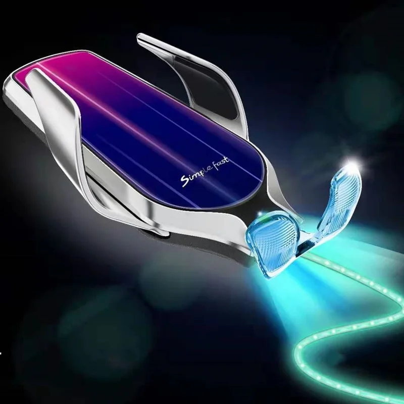 Tongdaytech 10 Вт Qi автомобильное беспроводное зарядное устройство для iPhone X 8 XS 11 Pro Max автомобильный держатель для телефона Быстрое беспроводное зарядное устройство для samsung S10 Plus