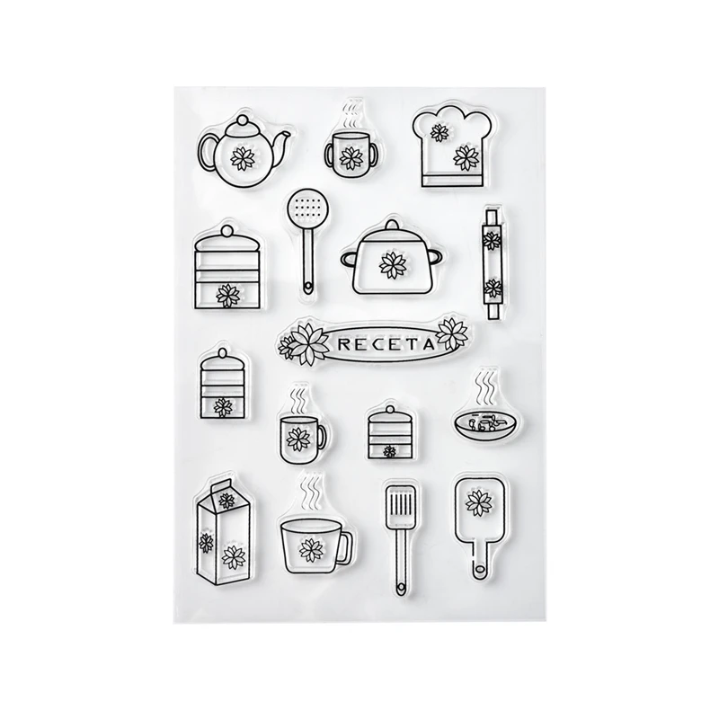 Инструменты для приготовления пищи прозрачные штампы 2019 резиновая Прозрачная