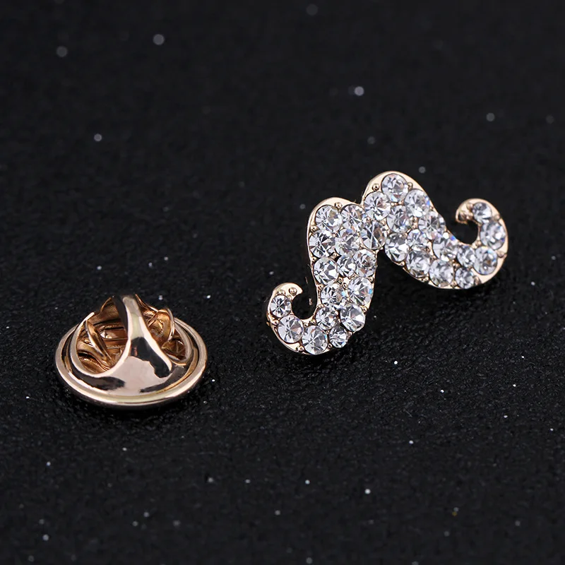 2 шт./лот маленькие размеры броши для галстука булавка двух боковых рубашек