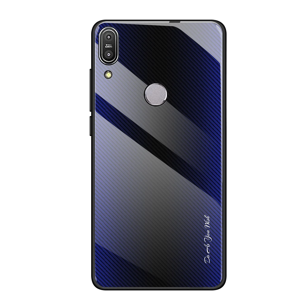 03 Роскошный мягкий чехол из закаленного стекла для Asus Zenfone Max Pro M1 ZB601KL/ZB602KL стеклянный задний Чехол бант для телефона - Цвет: 03