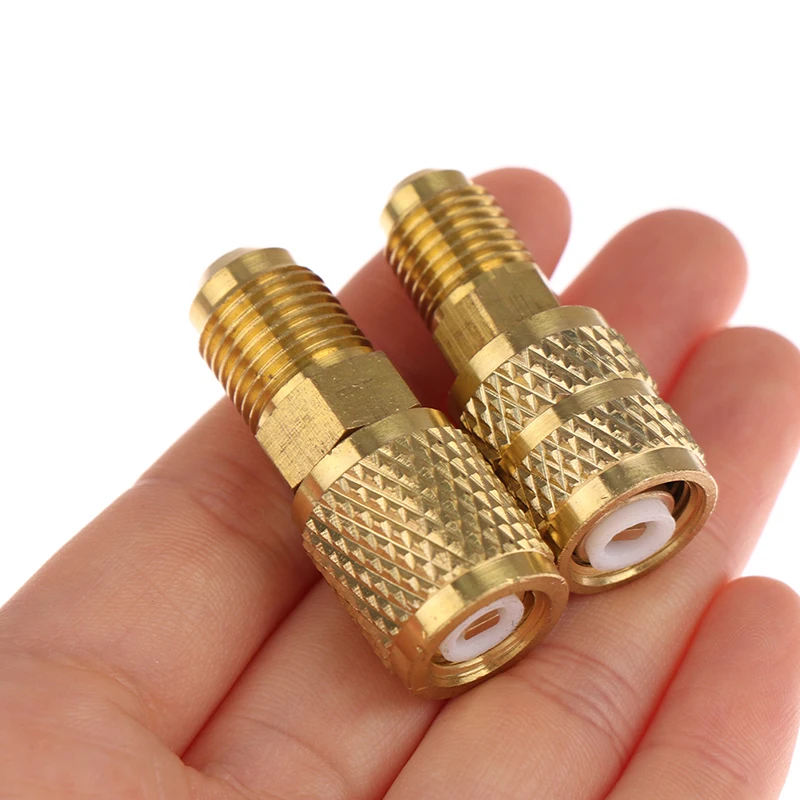 2 шт. адаптер для холодильника R410a 5/16 SAE F быстроразъемные Муфты до 1/4 M Flare