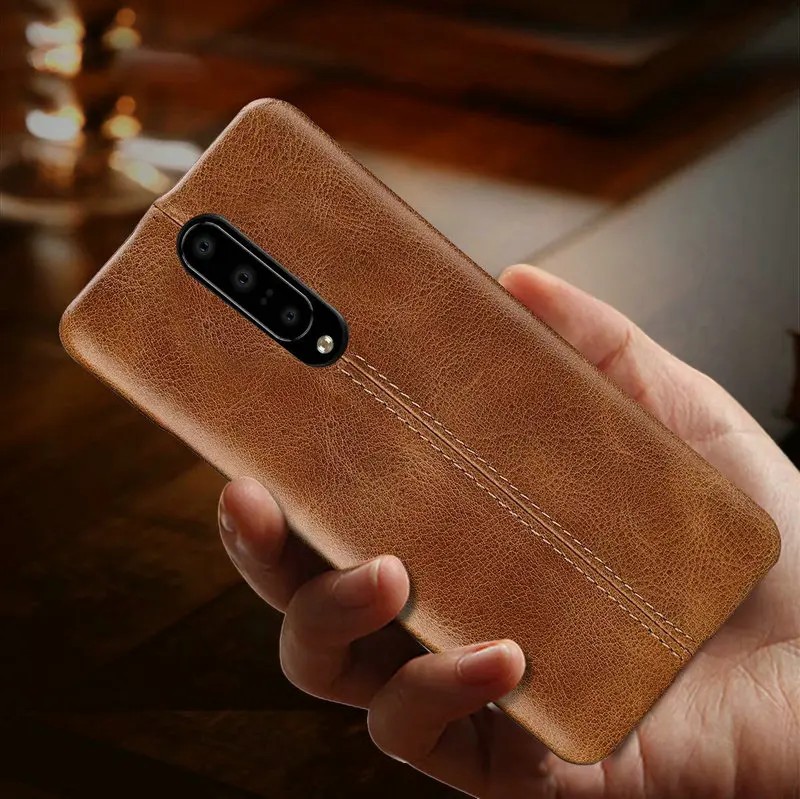 Oneplus 7 Pro Чехол для Oneplus7 Pro натуральная кожа задняя крышка Oneplus 6 T Oneplus6 T настоящий кожаный бампер чехол Oneplus 6 Funda