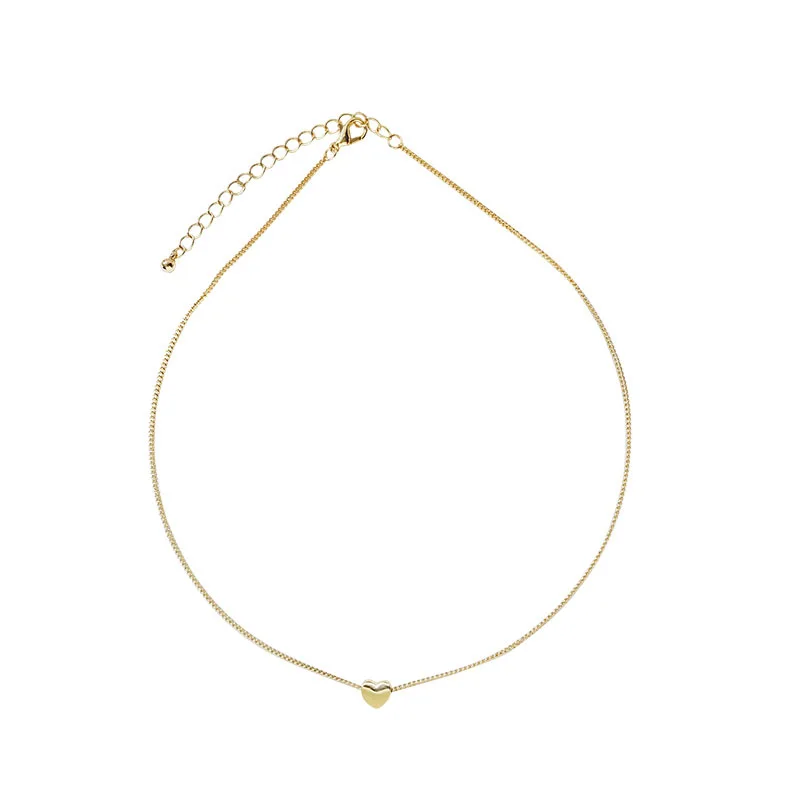 Корейская романтическая простая однотонная цепочка из сплава металлическая