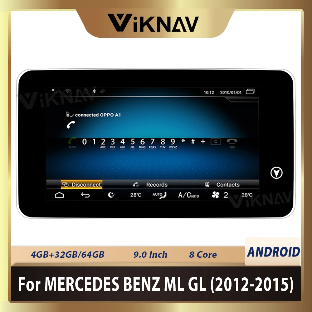 

Автомобильный GPS-навигатор на Android для Mercedes-Benz ML GL 2012 2013 2014 2015 автомобильный радиоприемник с сенсорным экраном мультимедийный плеер BT WIFI