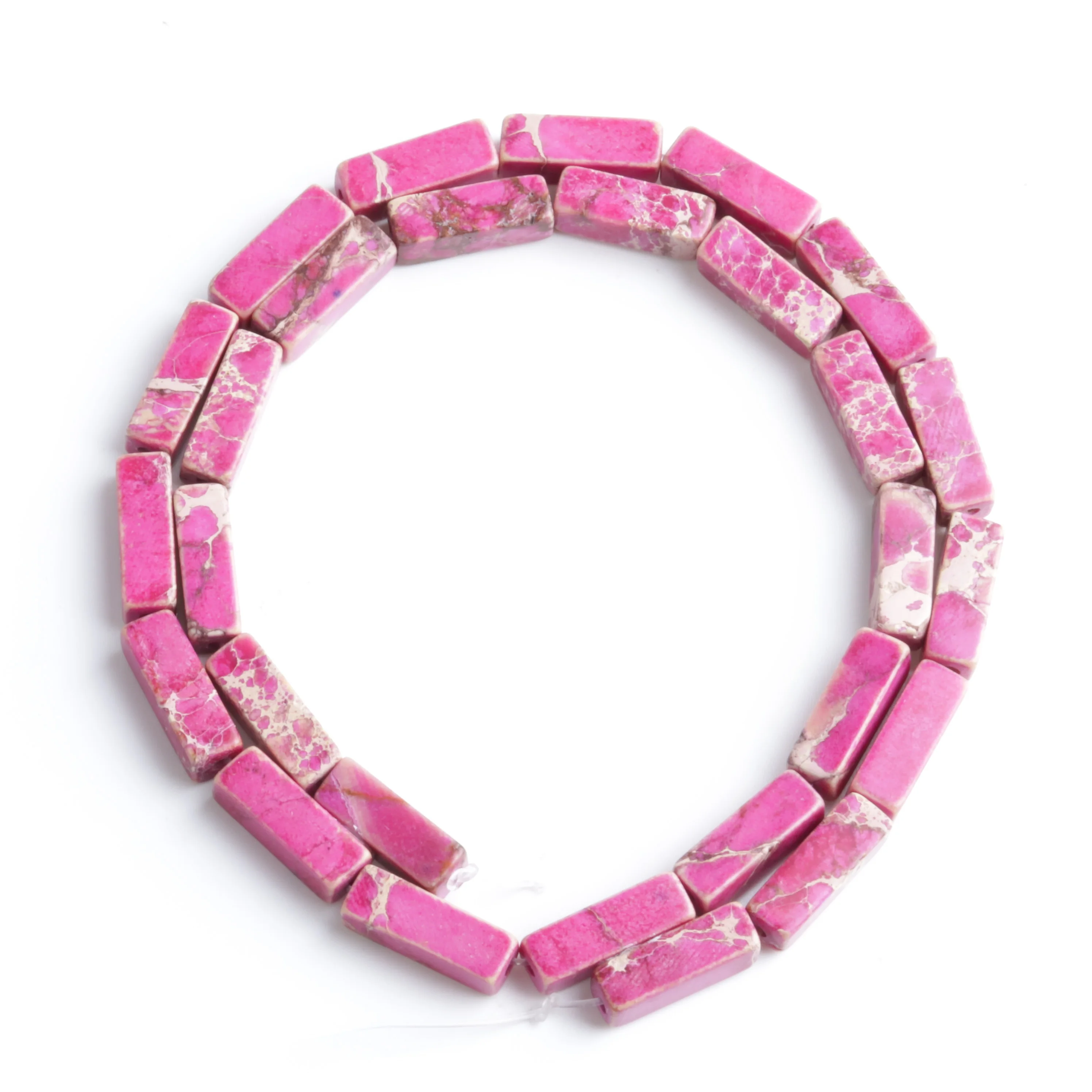 

Natural Stone 4x13mm Emperor Fan Rectangular Column Rectangular Square Loosely Spaced Bead Separator Bead DIY Necklace Bracelet