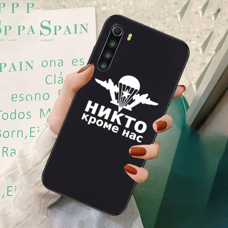 

Russia Airborne Black Soft Phone Cases For Redmi 7 8 9 A K20 30 Pro Note 8 9 Pro 9s