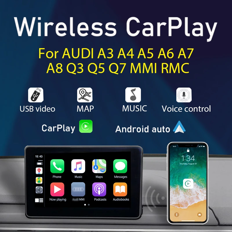Автомобильное Зеркало для Audi A3 A4 A5 A6 A7 A8 Q3 Q5 Q7 MMI 3G RMC Android|ТВ-приемник автомобилей| |