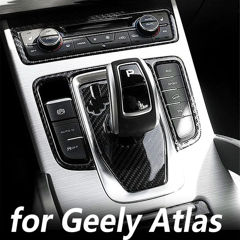 

Декоративные аксессуары для рычага передач Geely Atlas Emgrand Boyue Proton X70, узор из углеродного волокна