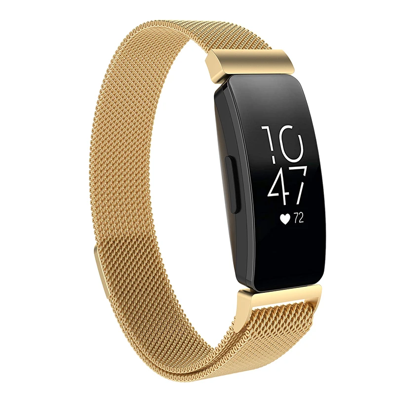 Миланский Браслет для Fitbit Inspire HR ремешок женщин и мужчин браслет из нержавеющей