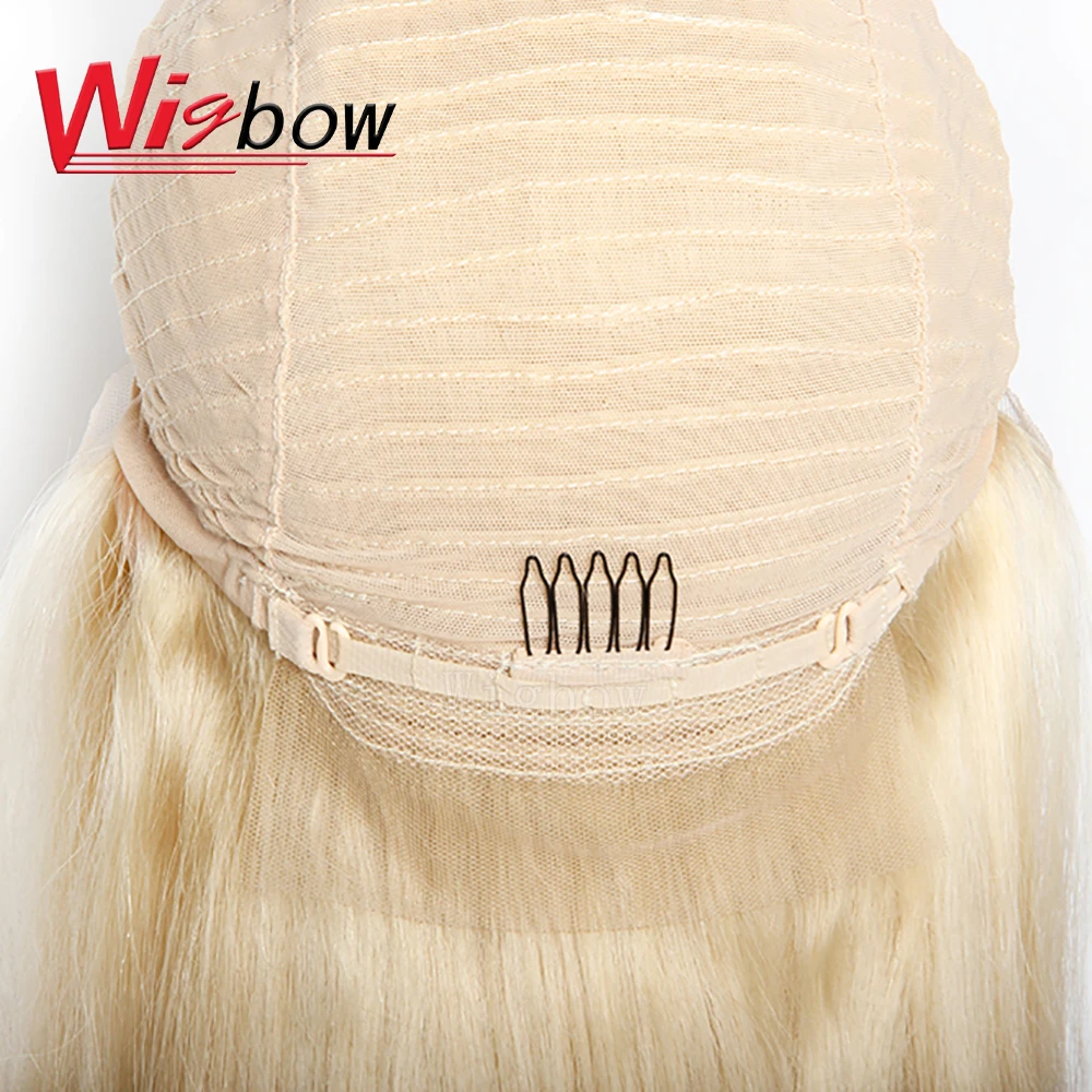 Wigbow OneCut волосы 13x6 613 блонд бразильские прямые человеческие боб парики 8 14 дюймов