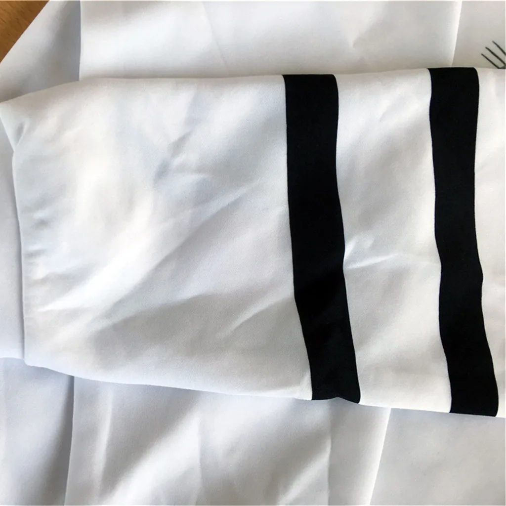 Женские Толстовки с буквенным принтом в полоску круглым воротником и длинными