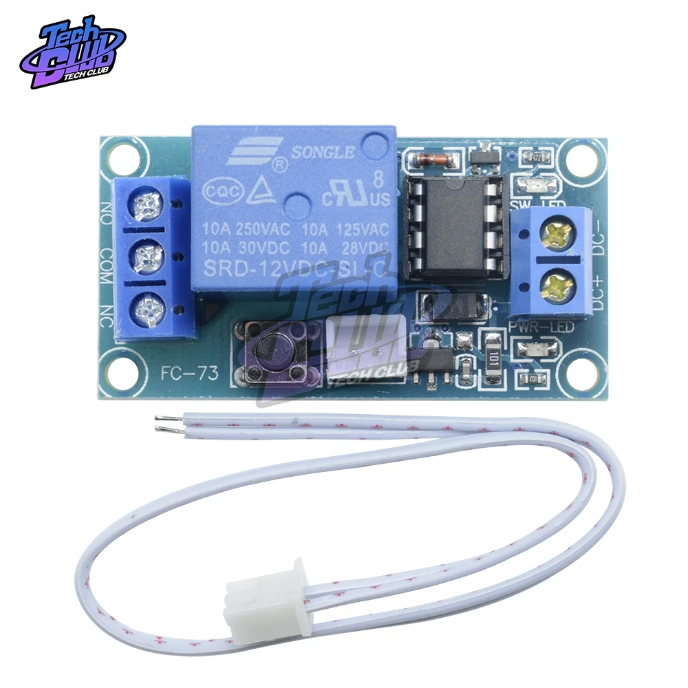 Одноканальный релейный модуль 12 В с блокировкой бистируемого переключателя