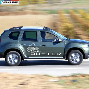 Виниловые наклейки для Dacia Renault Duster Compass Mountain, графическая наклейка на кузов автомобиля, боковой декор, наклейки для внедорожников