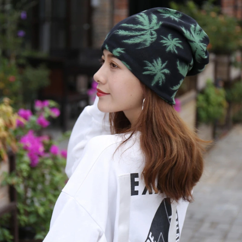 Женская шапка в стиле хип-хоп с принтом вязаная теплые шапки унисекс на лето и