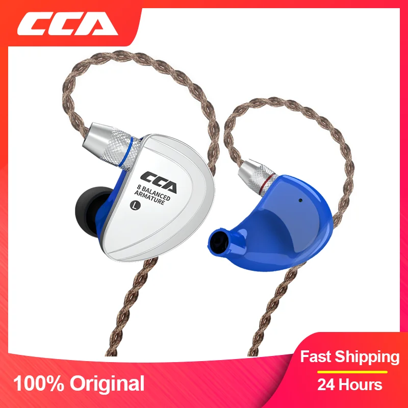 

Проводные наушники-вкладыши CCA C16 Balance Amature 8BA, съемный аудиокабель, наушники с микрофоном, игровая гарнитура для монитора