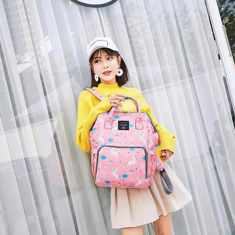 Lequeen рюкзаки для мам сумки подгузников Единорог рюкзак беременных большой объем