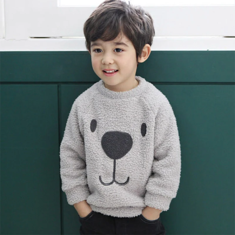 Зимняя толстая футболка для маленьких девочек одежда топы детская Детский