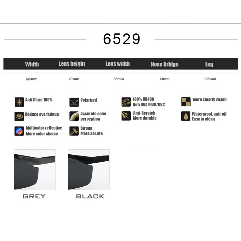 Мужские солнцезащитные очки без оправы VEITHDIA брендовые дизайнерские алюминиевые
