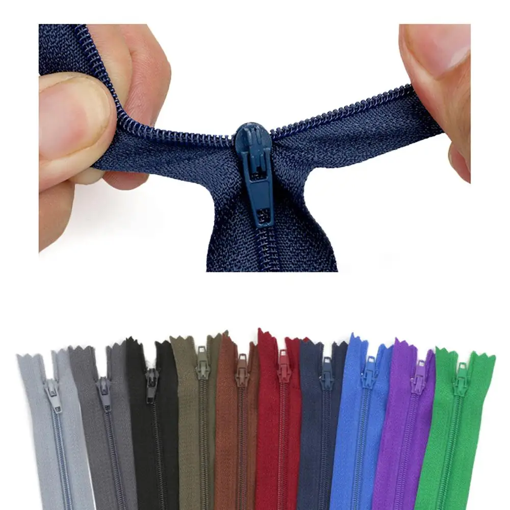 10 шт./упак. цветные высококачественные нейлоновые застежки-молнии длиной 20 см