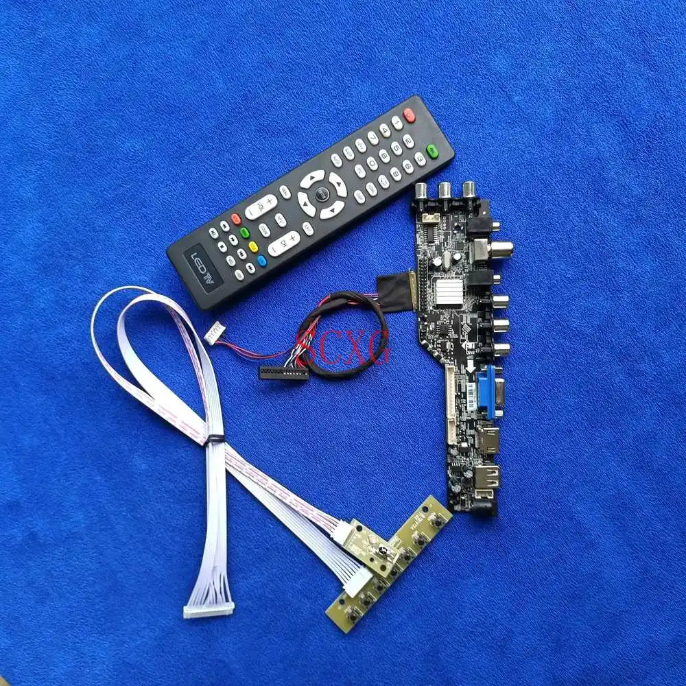 

40Pin LVDS монитор контроллер карты 1366*768 комплект подходит N134B6-L01/L02/L03/L04, совместимому с HDMI USB AV VGA DVB ЖК-дисплей/светодиодный цифровой сигнал