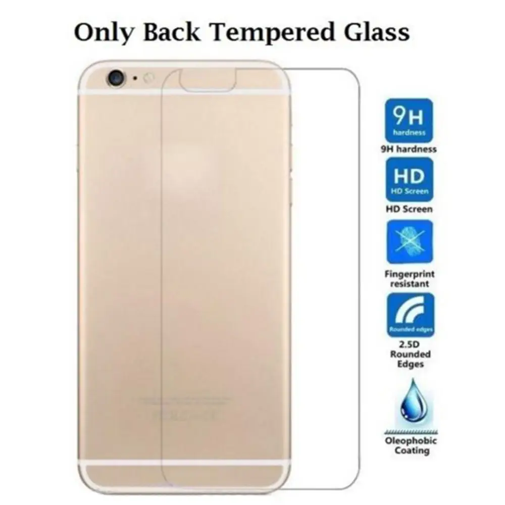 

Защитная пленка для задней панели из закаленного стекла для iPhone 5, 6, 7 Plus
