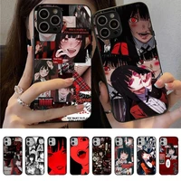 japanese anime kakegurui jabami yumeko phone case for iphone 13 11 8 7 6 6s plus x xs max 5 5s se 2020 xr 11 pro capa