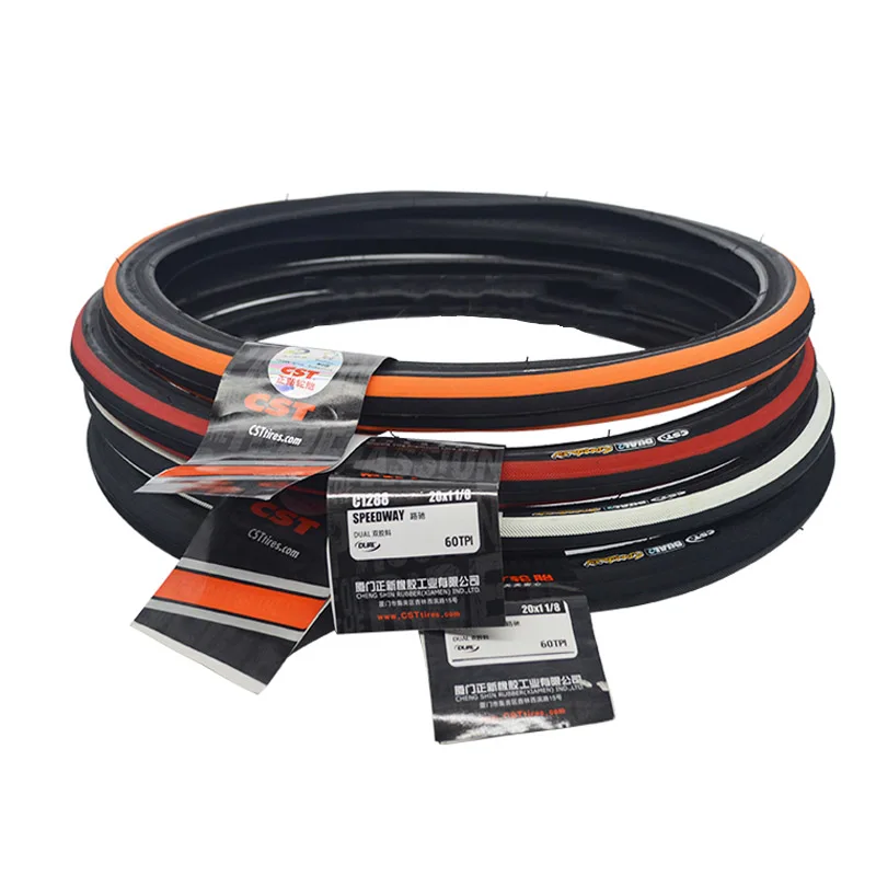 CST C1288 20 Inch 451 Bike Tires 20×1-1/8 28-451Yellow edge Bicycle | Спорт и развлечения