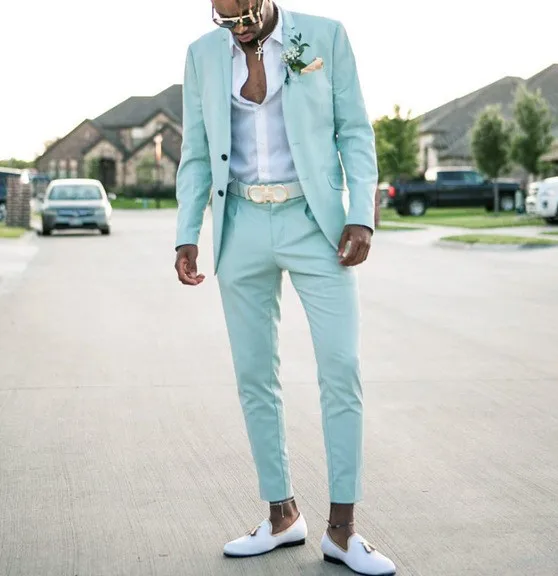 Мужской костюм-смокинг Terno облегающий костюм из 2 предметов золотого и