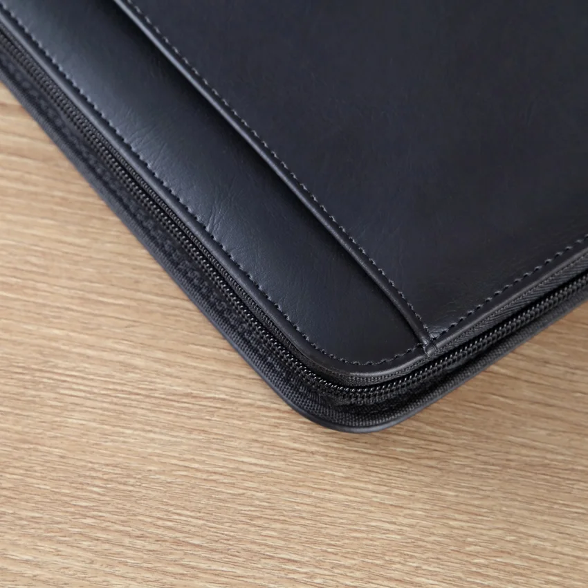 Деловой портфель A5 папка для документов с блокнотом на молнии блокнот записей