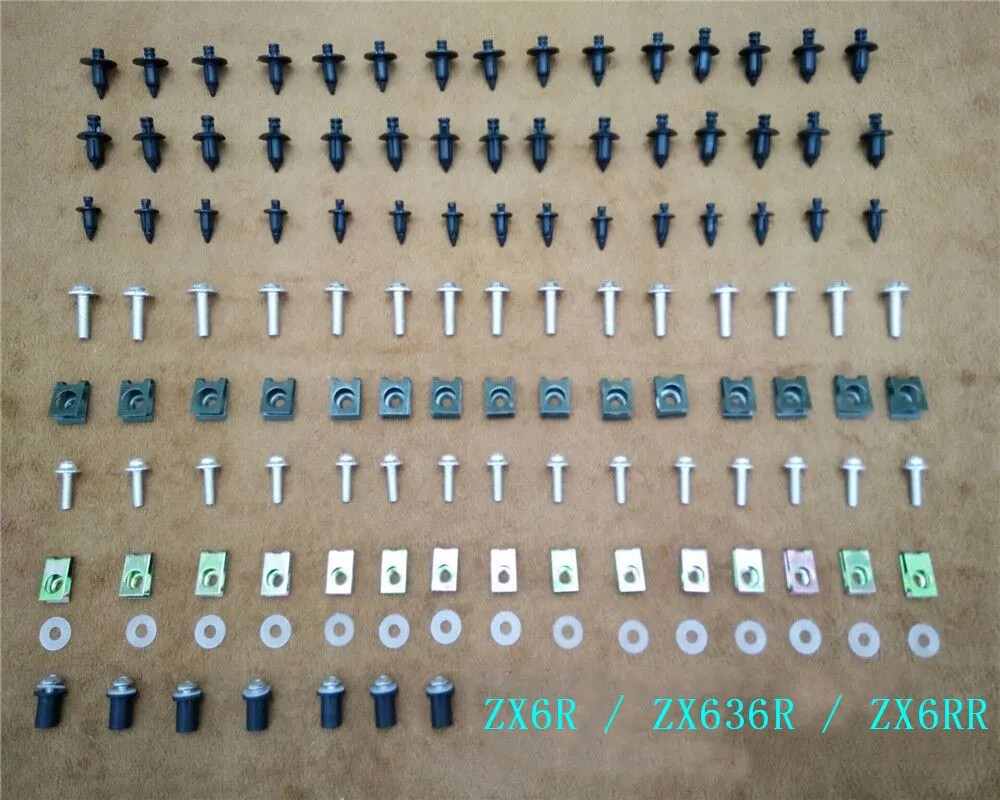 

Fairing Bodywork Kit Bolts Screws For Fit For Kawasaki ZX6R / ZX636R / ZX6RR 2000-2004