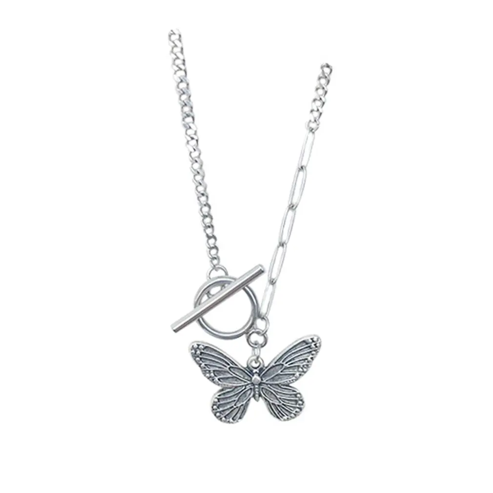 

New Arrival Kpop Silver Butterfly Bracelet Street Style Chain Bracelets For Couple Women Men Jewelry Gifts