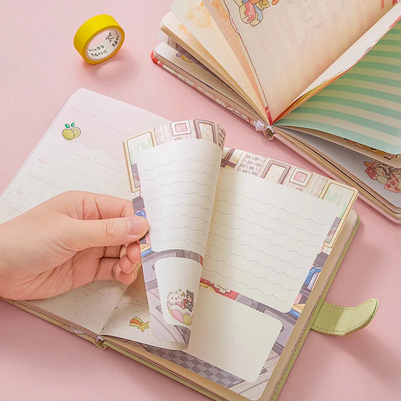 Длокнот Happy Shop для девочек 224 страницы цветная иллюстрация мягкая кожа милый