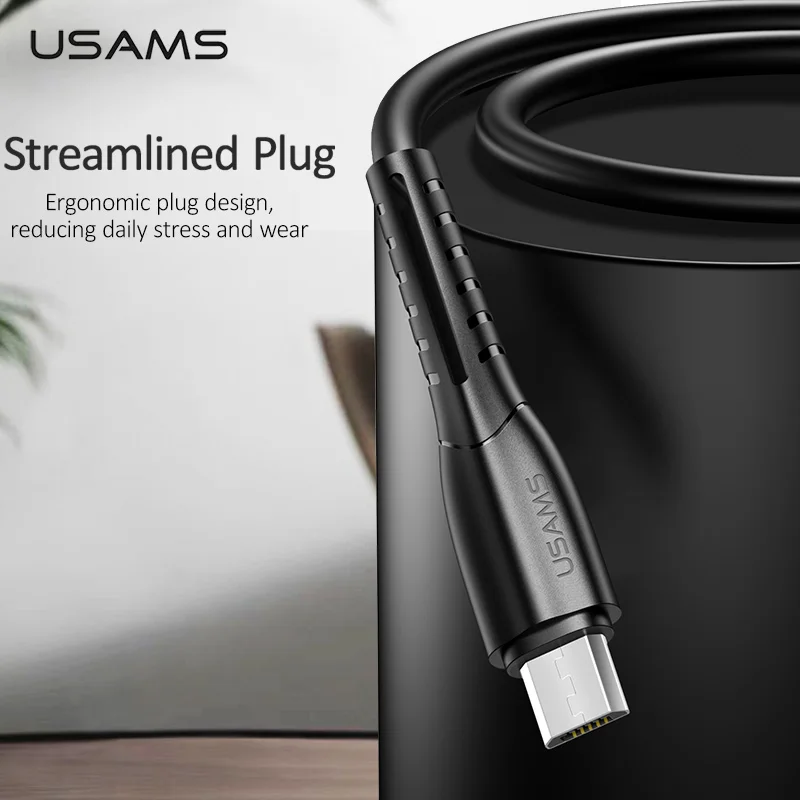 USAMS Micro usb кабель 0 25 м 1 Кабель microusb для Xiaomi Huawei Android micro мобильного телефона шнур