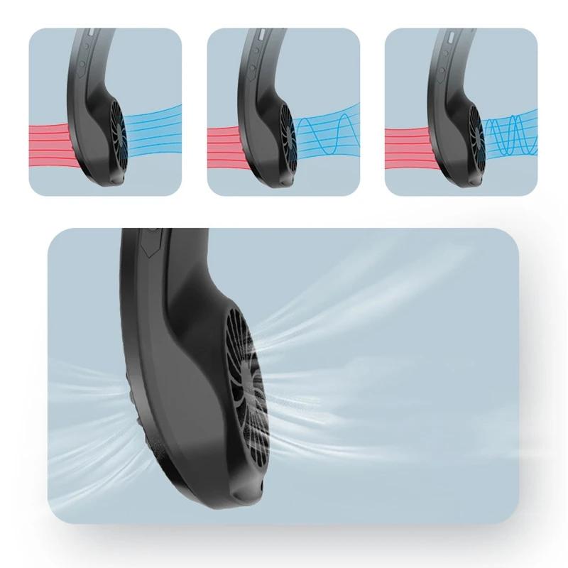 

Portable Personal Fan, Small USB Mini Hanging Neck Fan, 3 Speeds,for Sports Office Outdoor Travel
