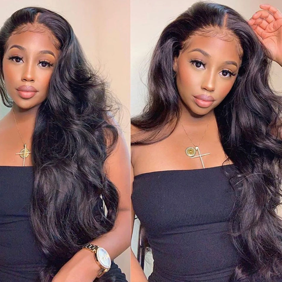 

SPARK 180%Density Brazilian Body Wave T Part Lace Front Women Wig Wet And Wavy HD Transparent Lace Frontal Human Hair Wigs Remy