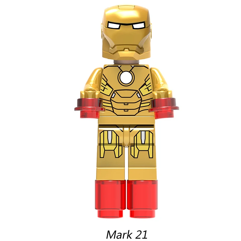 Супергерой Мстители Лига Броня Железного человека MK50 марка Кирпичи Набор