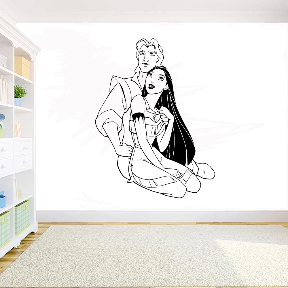 Наклейки на стену с рисунками принцессы виниловый Декор для дома гостиной декор