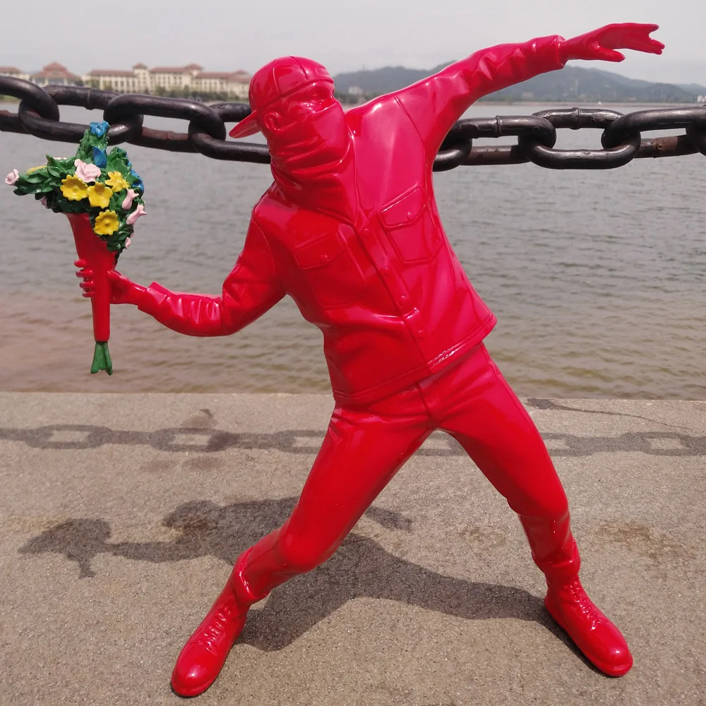 Статуя английской уличной арт банки скульптура фигурка бомбардировщика